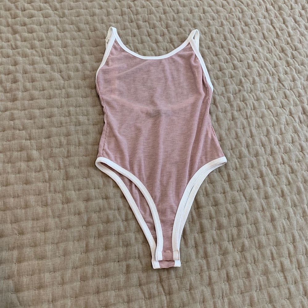 Pink Sheer Body Suit
